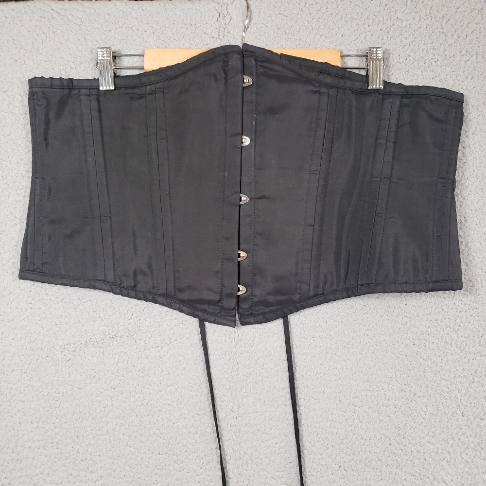 True Corset Playgirl Strong Steel Boned Black 38 Inch Waist Trainer